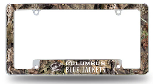 All Over Camo Chrome License Plate Frame